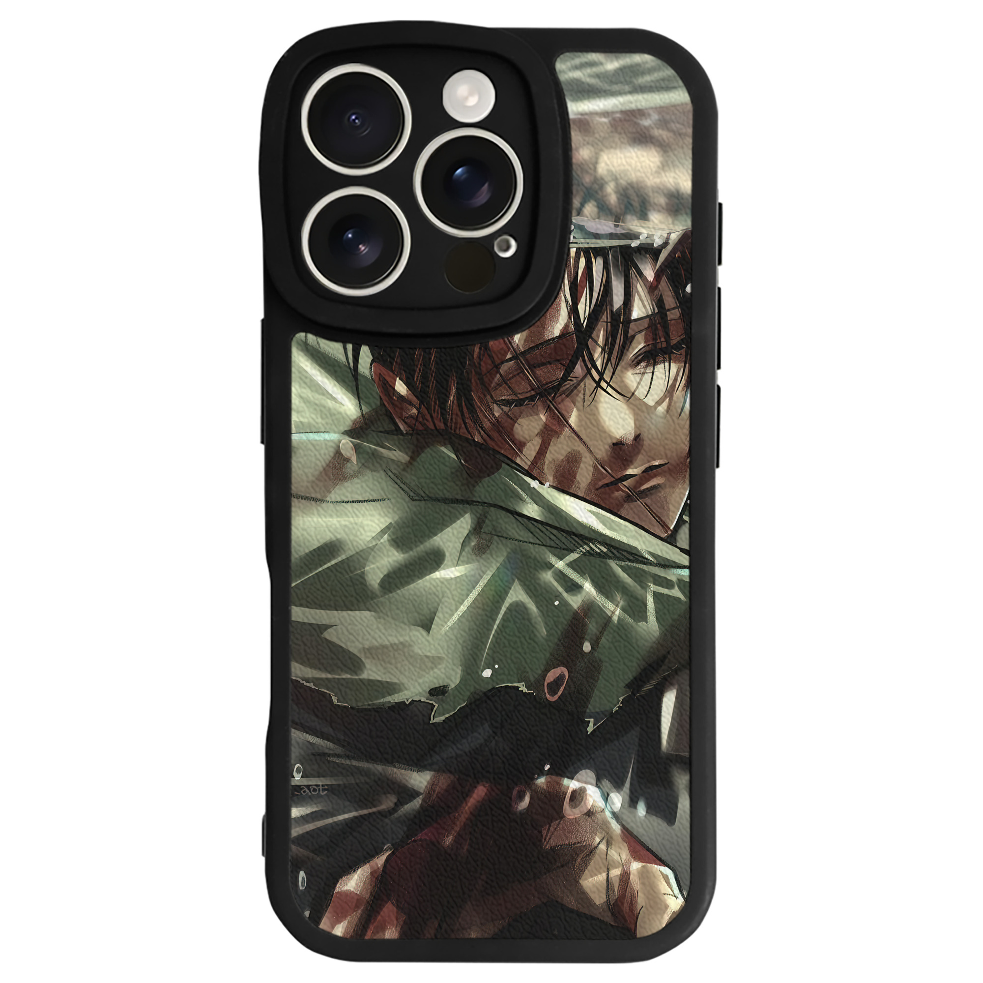 （画像用） 進撃の巨人 Attack on Titan 【iPhone 16シリーズ対応】シリコンスマホケース（レザー調） 材質：シリコン